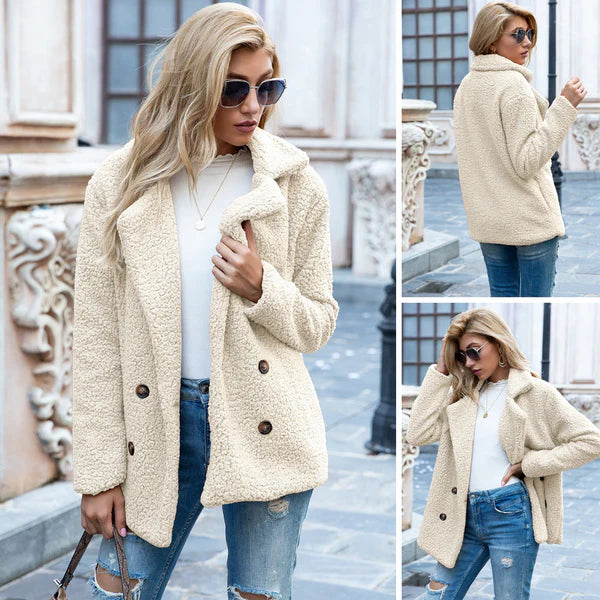 ELINE | Eleganter Teddy-Mantel