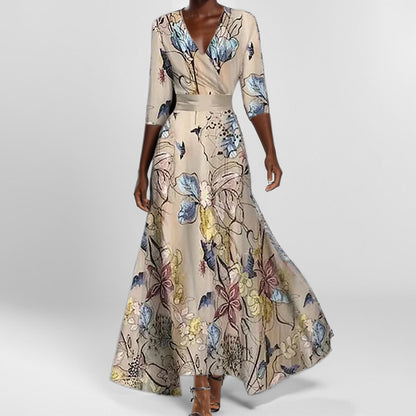 EVERLY | Geblümtes A-Linien-Kleid