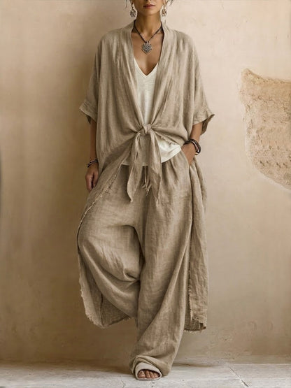 ZELDA | Oversized-Kimono-Set mit weiter Hose