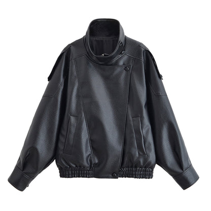 LAUREN | Oversized Kunstlederjacke