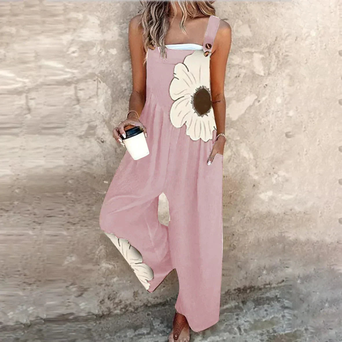 NOELLE | Bequeme bedruckte Latzhose