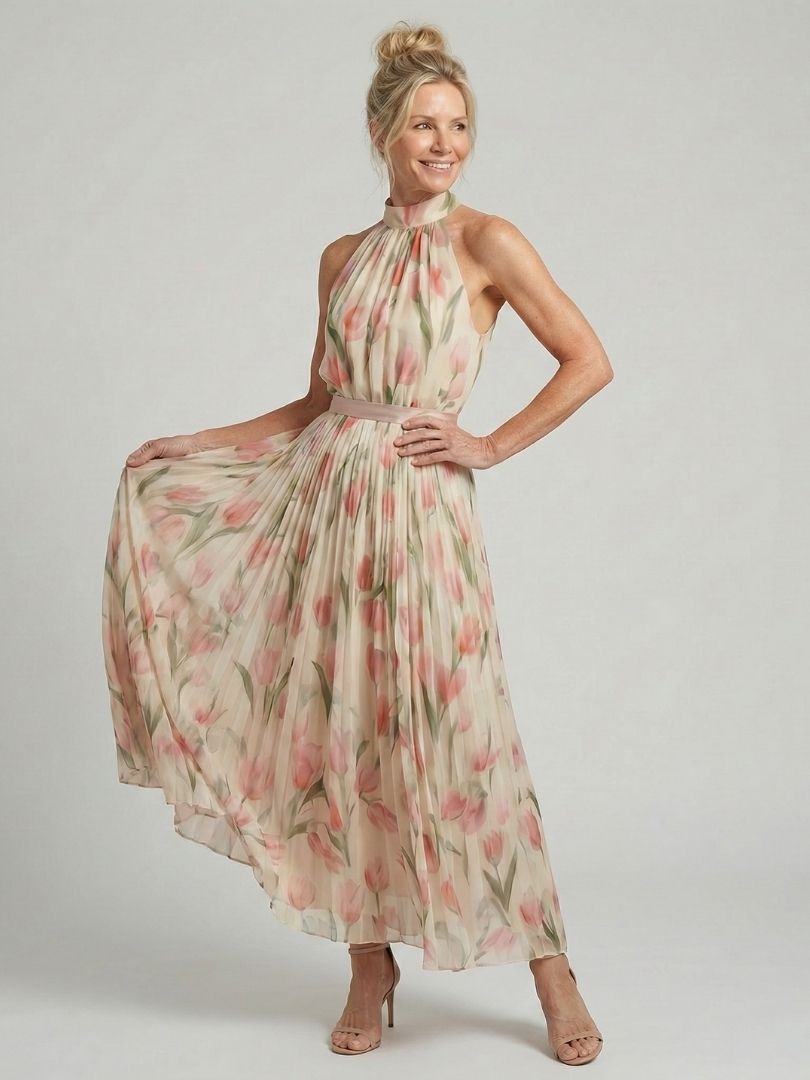 MARIT | Blumen-Maxikleid