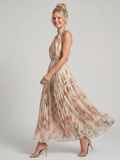 MARIT | Blumen-Maxikleid