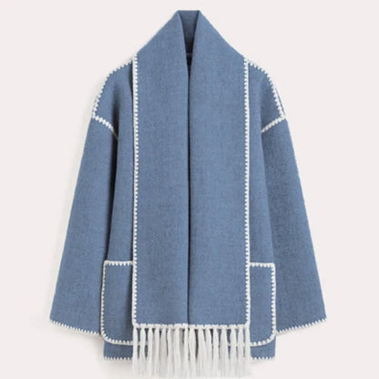 EMILIA – Elegante und warme Herbstjacke mit Schal