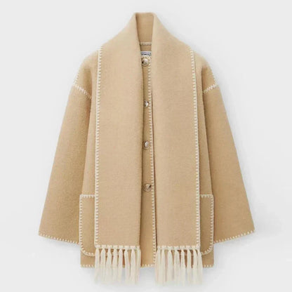 EMILIA – Elegante und warme Herbstjacke mit Schal