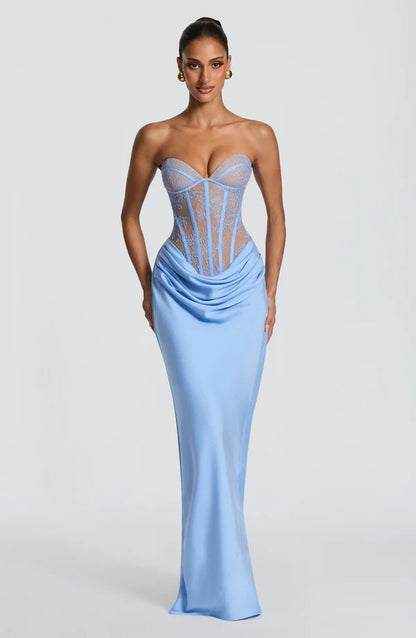 FRIDA | Maxikleid mit Spitzenkorsett