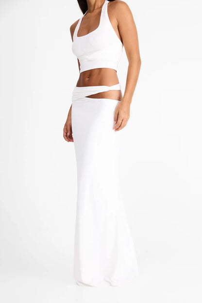 ALENYA | Halter-Crop-Top & Maxirock-Set