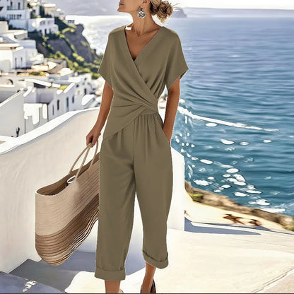 COLLEEN | Elegantes Wrap-Zweiteiler-Set