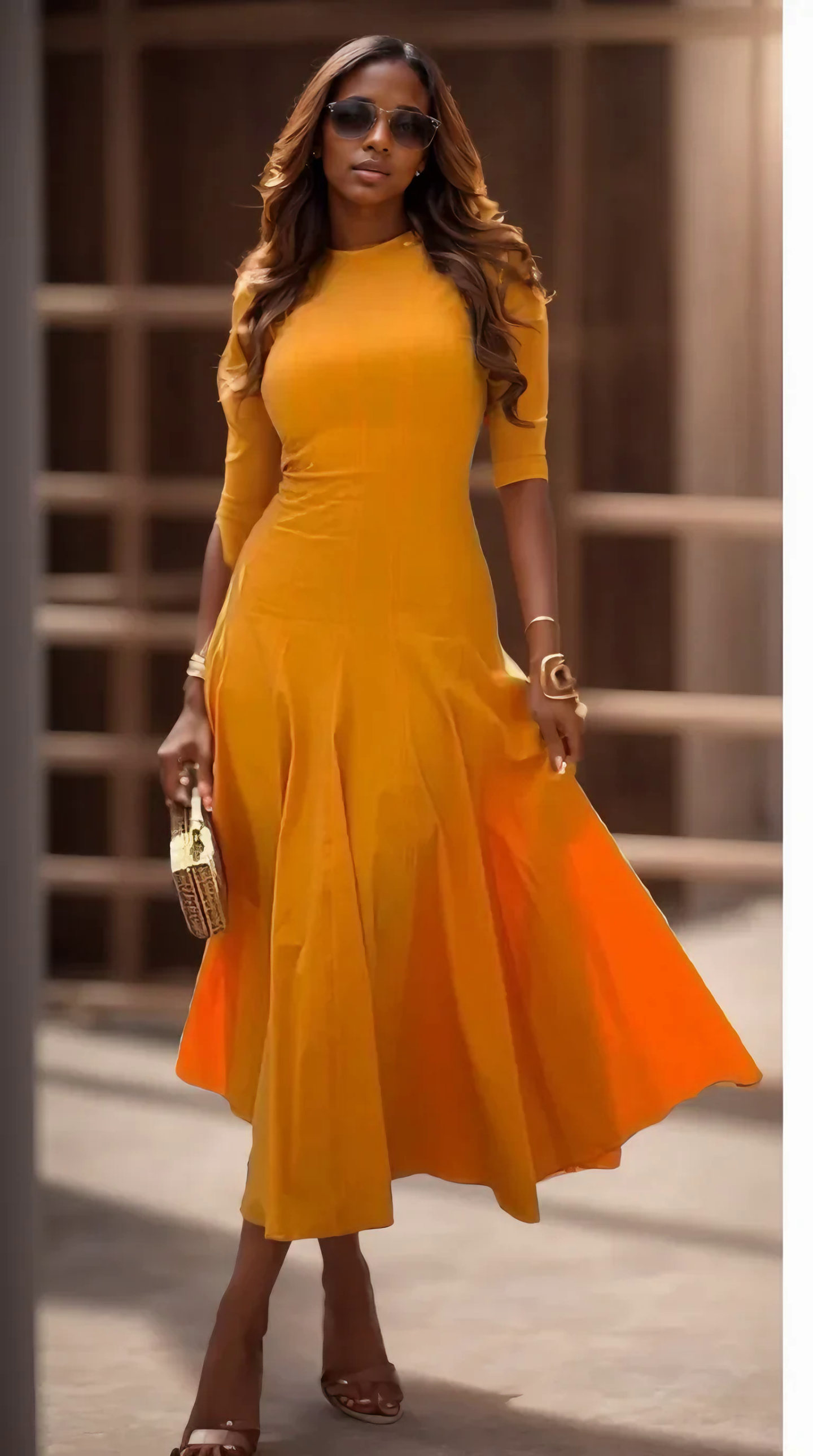 WENDY | Raffiniertes Maxikleid