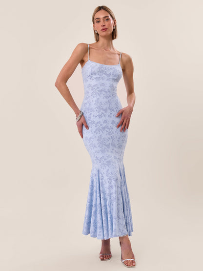 MADELYN | Fischschwanz-Maxikleid