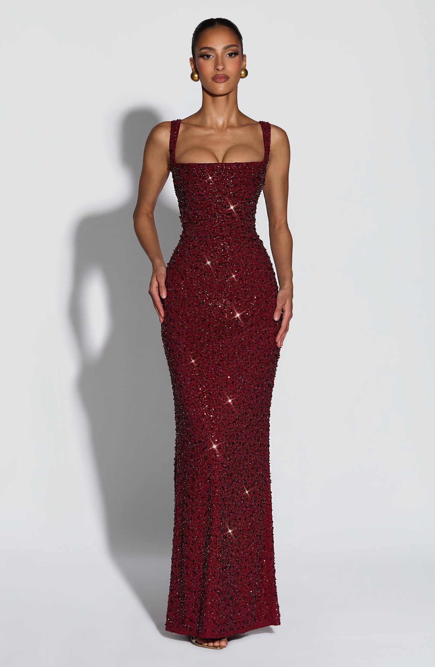 ROSALIND | Maxikleid mit Eckigem Ausschnitt
