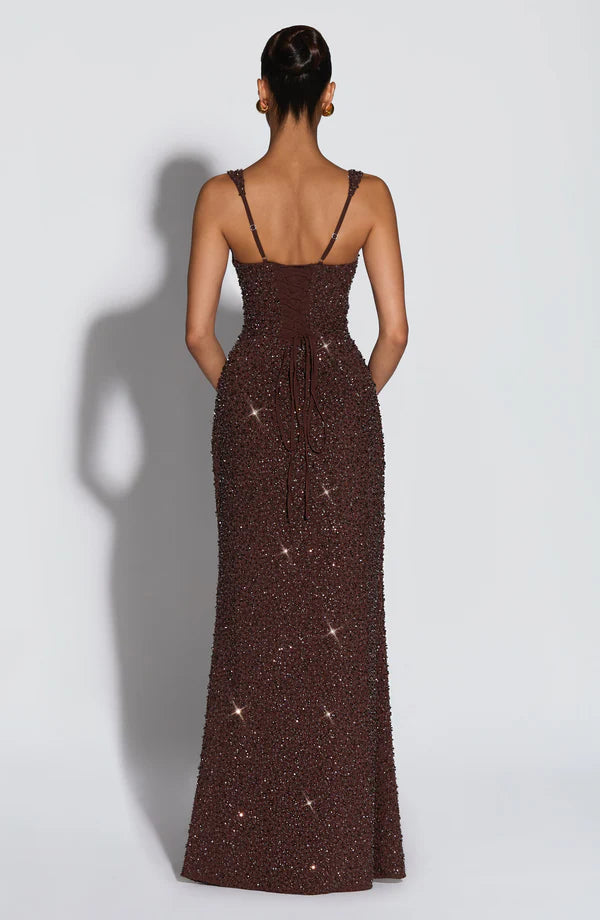 ROSALIND | Maxikleid mit Eckigem Ausschnitt