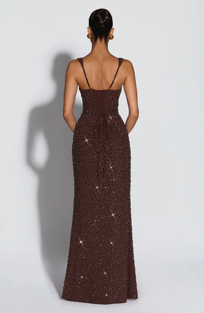 ROSALIND | Maxikleid mit Eckigem Ausschnitt