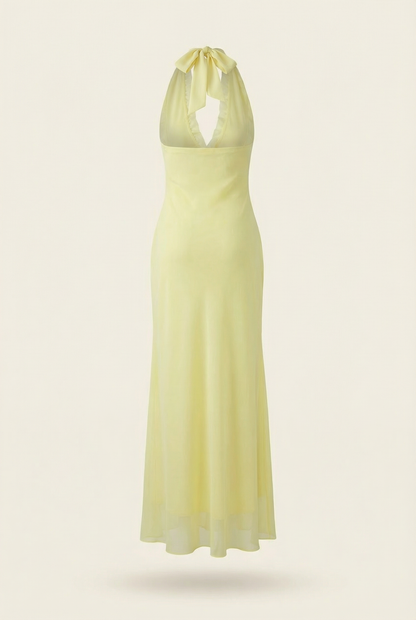 ESMEE | Fließendes Maxikleid mit Volant-Details