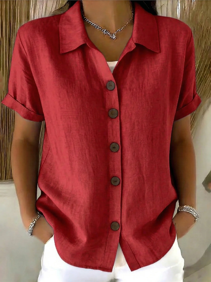 ZARA | Bluse mit Knopfleiste