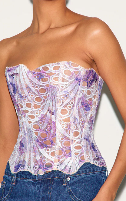 LIV | Chic Corset-Top mit Feiner Spitze