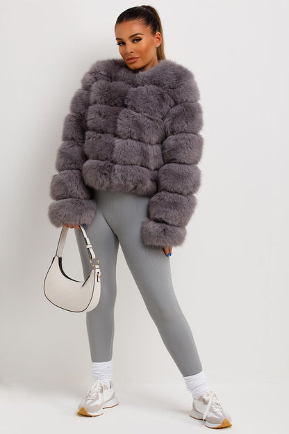 ROSIE | Glamouröse Faux-Fur Jacke
