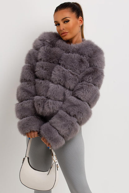 ROSIE | Glamouröse Faux-Fur Jacke