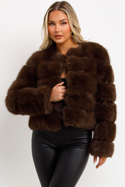 ROSIE | Glamouröse Faux-Fur Jacke