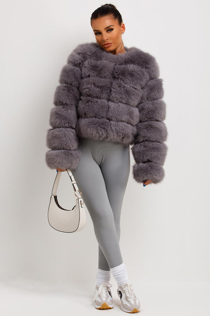 ROSIE | Glamouröse Faux-Fur Jacke