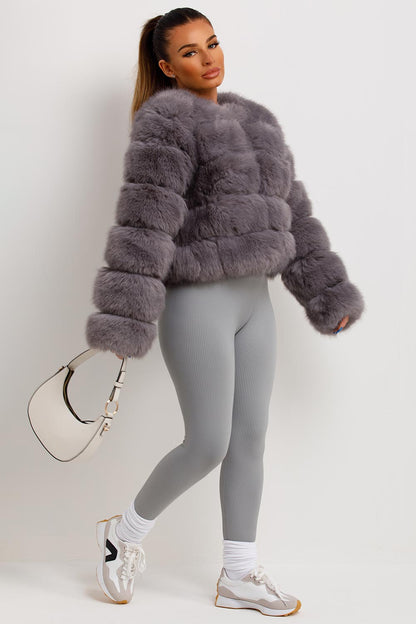 ROSIE | Glamouröse Faux-Fur Jacke