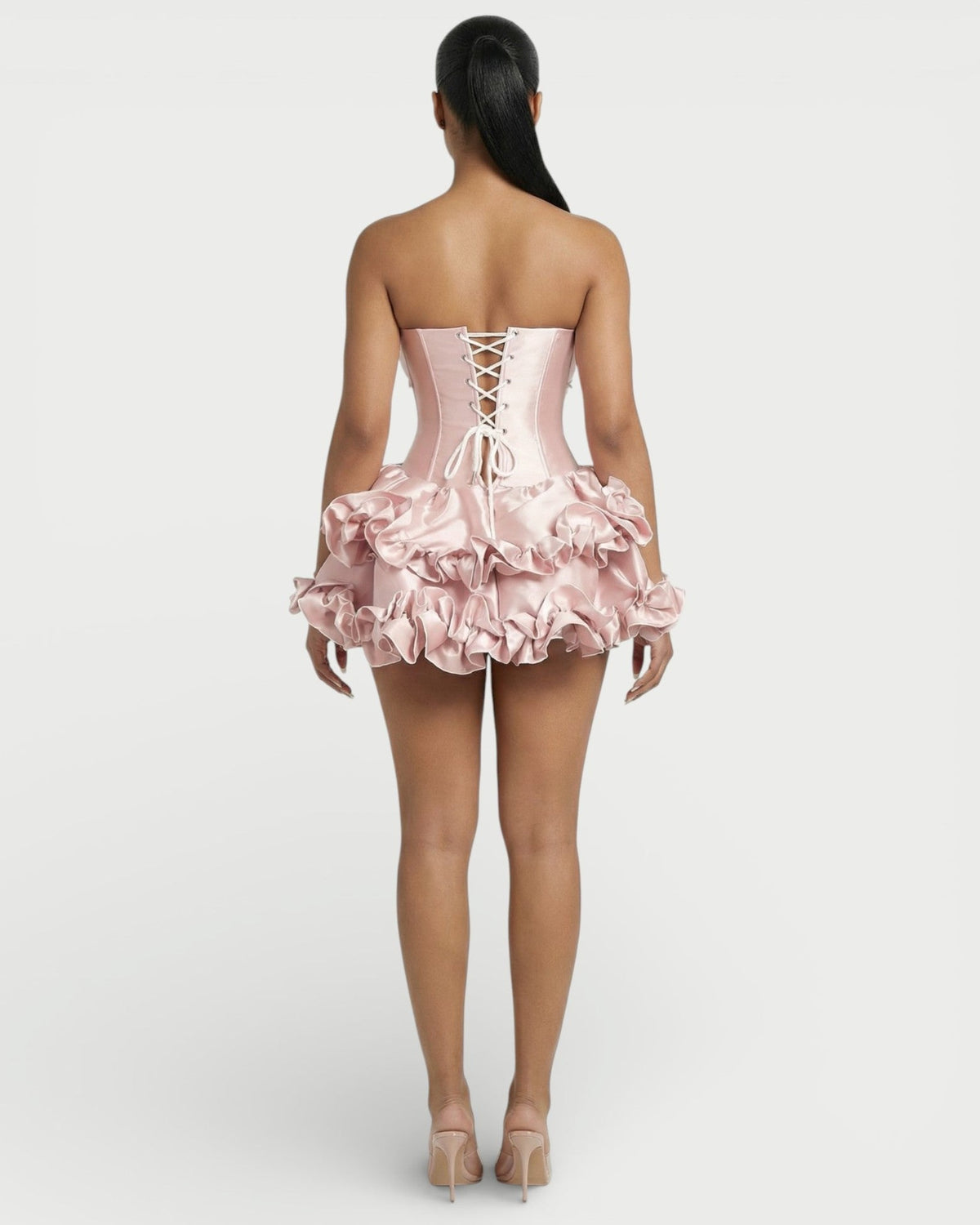 HAZEL | Trägerloses Korsett-Minikleid