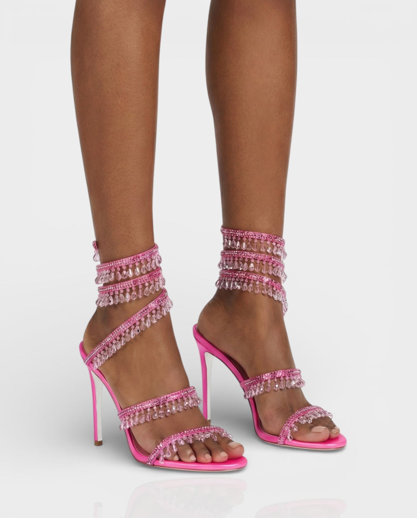 ADELIA | High-Heel-Sandalen mit Wickelriemen