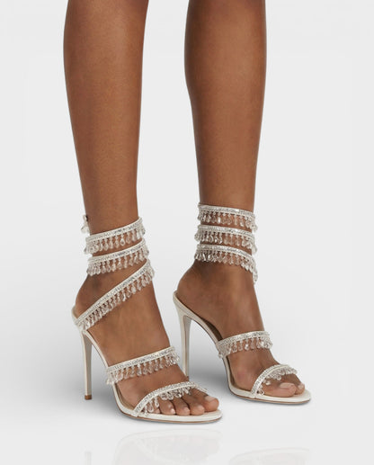 ADELIA | High-Heel-Sandalen mit Wickelriemen