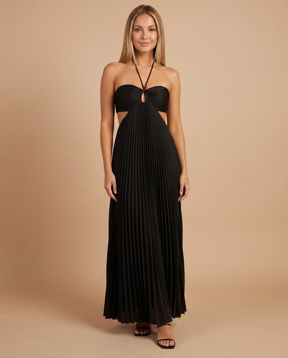 SIENNA | Luftiges Maxikleid mit Feinen Falten