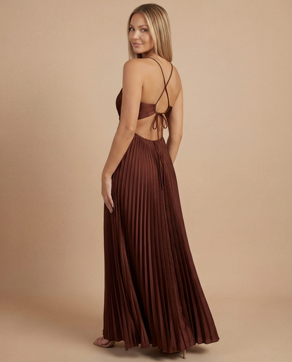 SIENNA | Luftiges Maxikleid mit Feinen Falten
