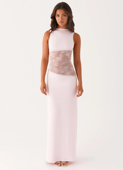 SELENA | Feminines Maxikleid mit Zarter Spitze