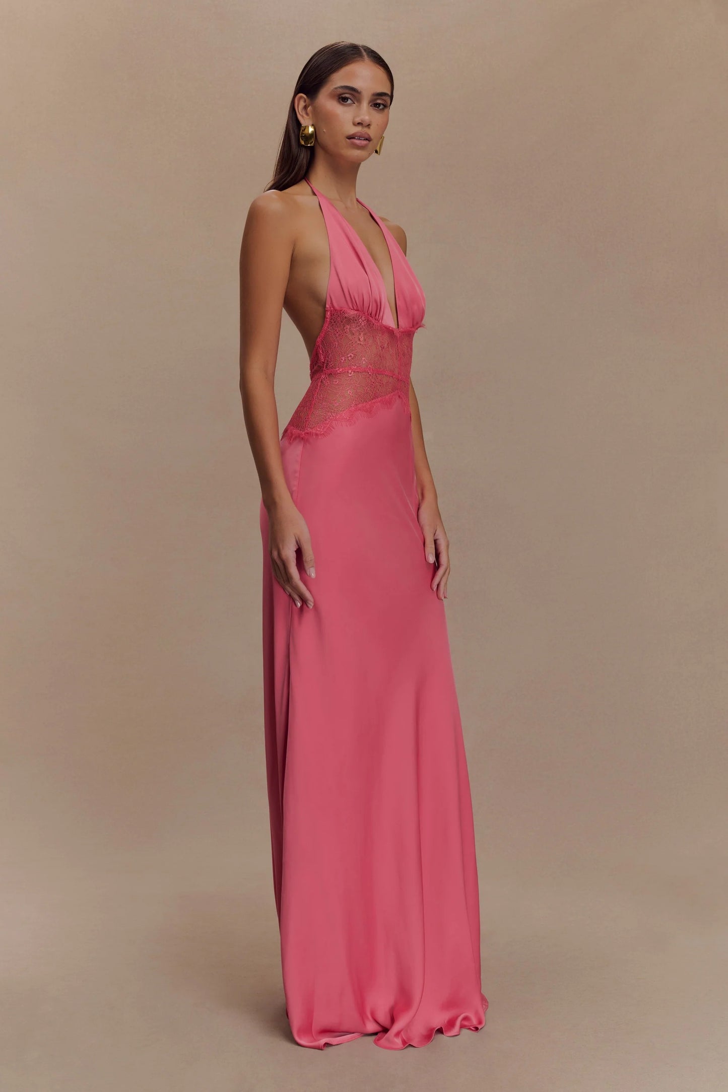 SELINA | Stilvolles Maxikleid mit Transparenter Taille