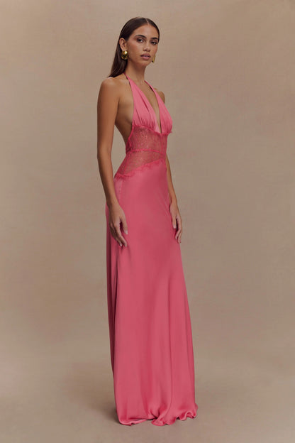 SELINA | Stilvolles Maxikleid mit Transparenter Taille