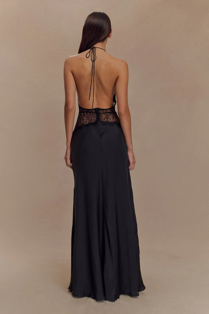 SELINA | Stilvolles Maxikleid mit Transparenter Taille
