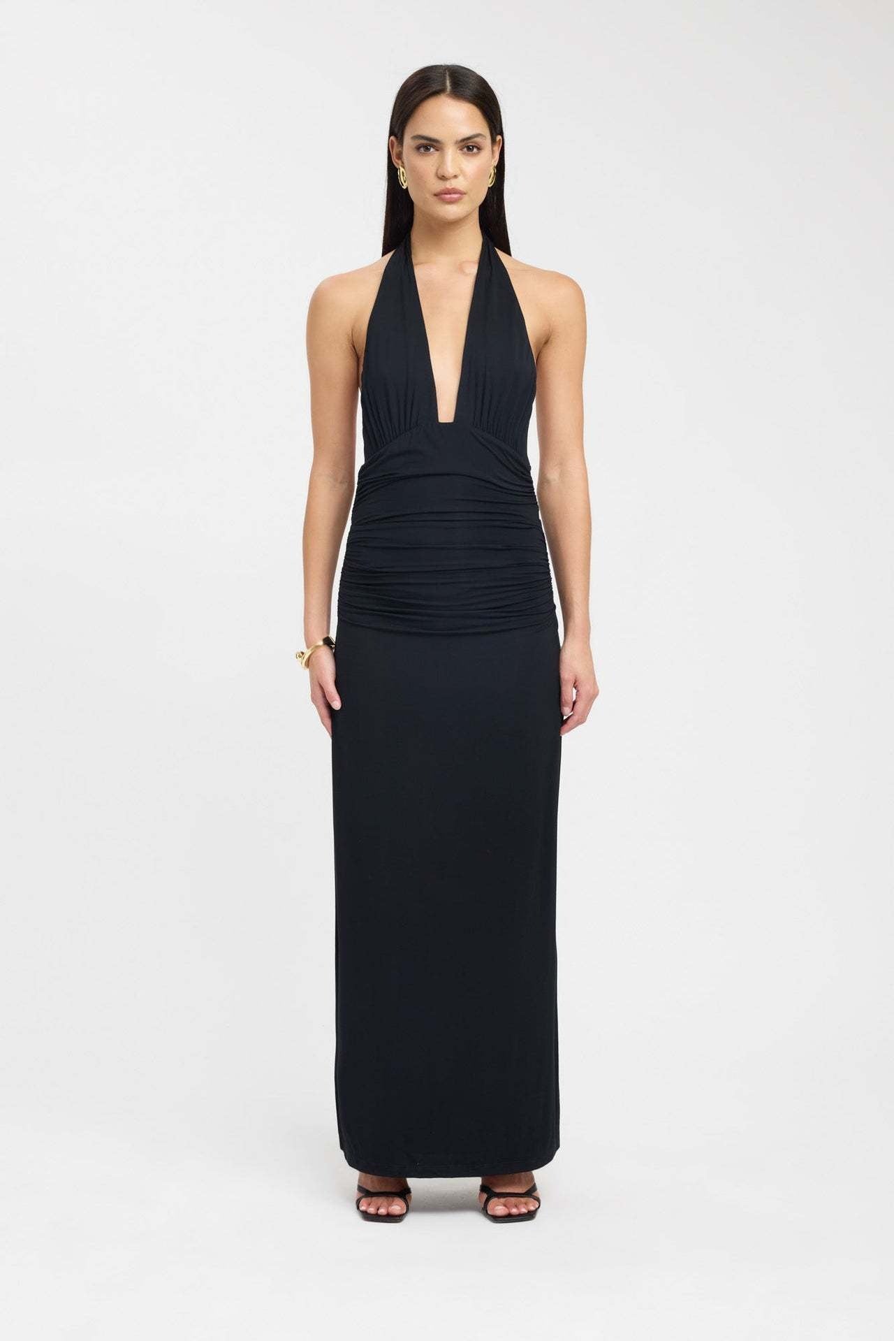 CARMEN | Maxikleid mit Geraffter Taille