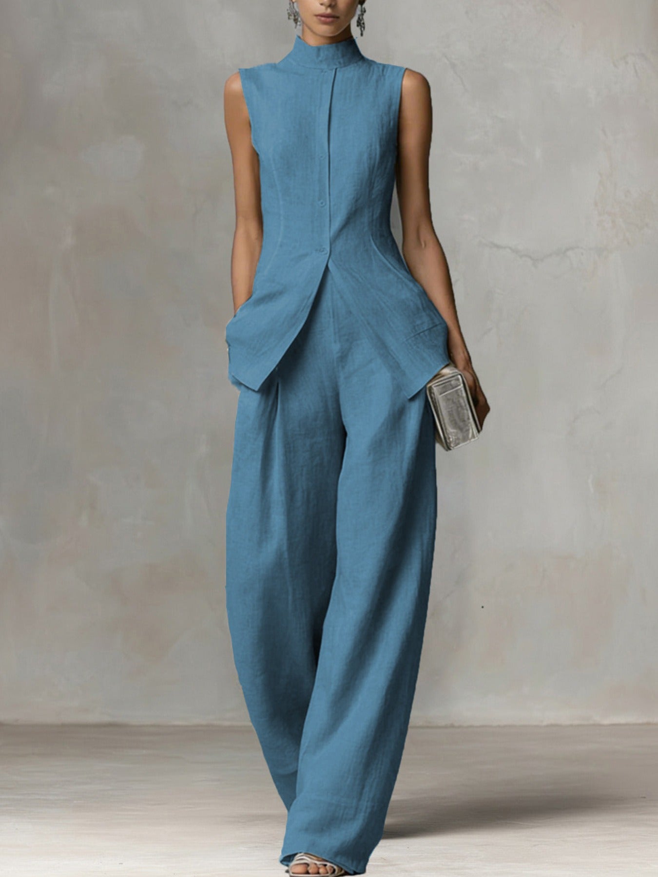 PAIGE | Eleganter Ärmelloser Jumpsuit