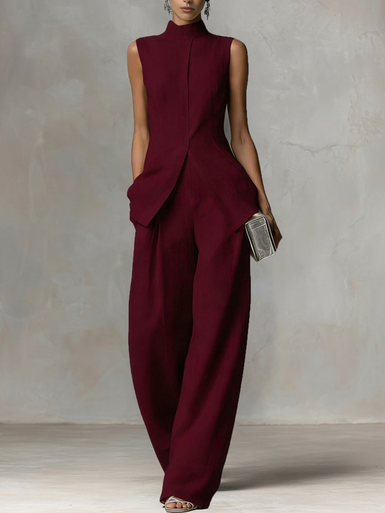 PAIGE | Eleganter Ärmelloser Jumpsuit
