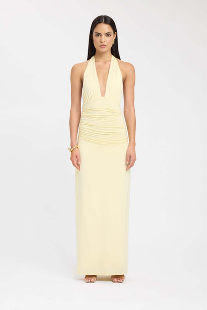 CARMEN | Maxikleid mit Geraffter Taille