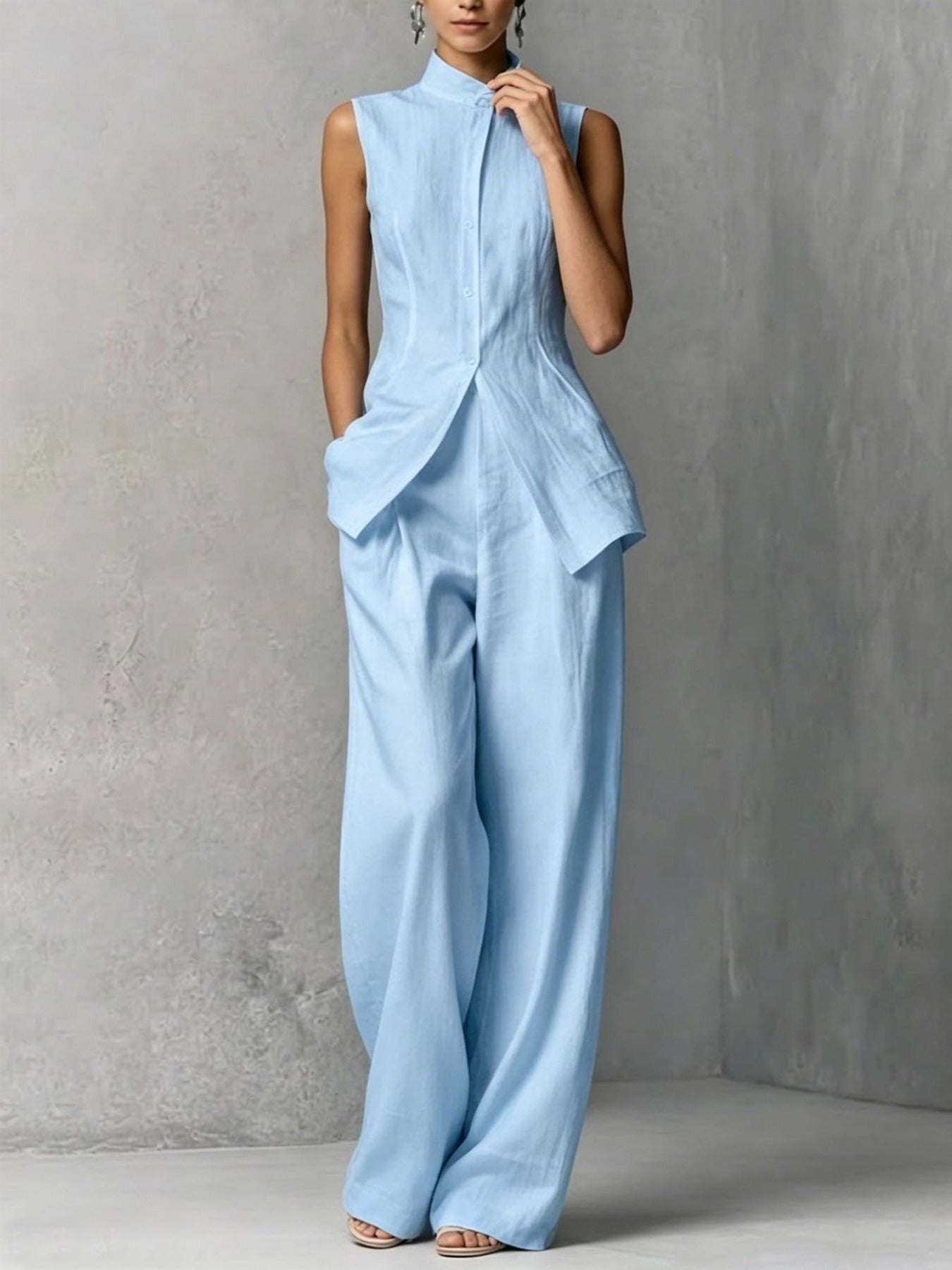 PAIGE | Eleganter Ärmelloser Jumpsuit