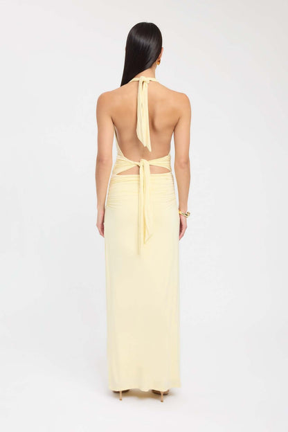 CARMEN | Maxikleid mit Geraffter Taille