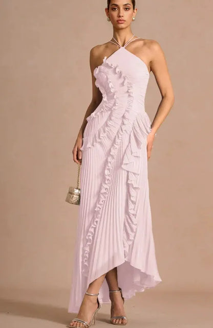 LIYANA | Spiral-Rüschenkleid