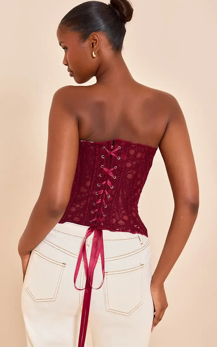 LIV | Chic Corset-Top mit Feiner Spitze