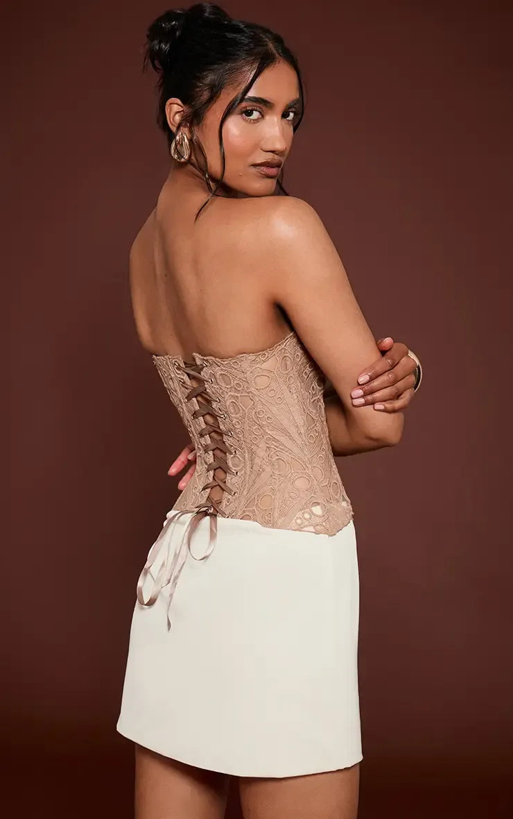 LIV | Chic Corset-Top mit Feiner Spitze