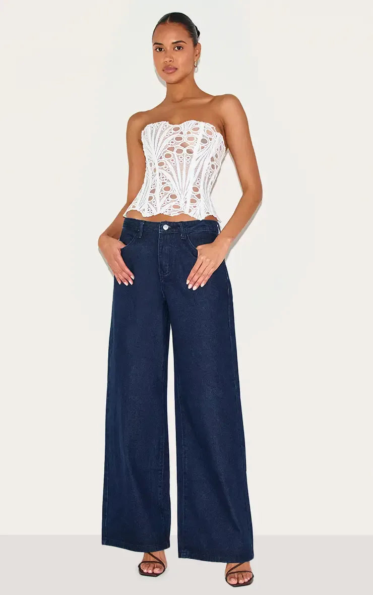 LIV | Chic Corset-Top mit Feiner Spitze