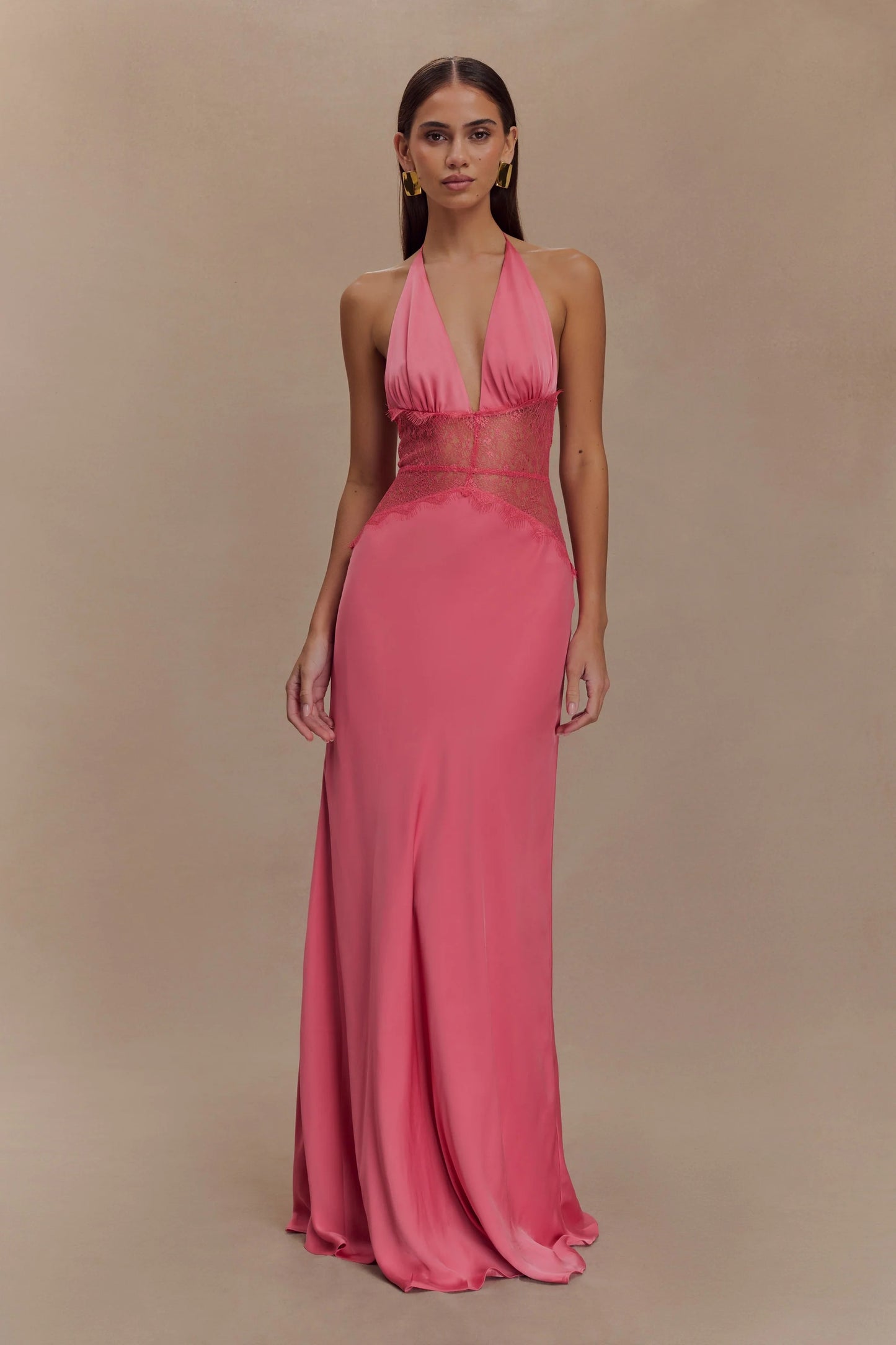 SELINA | Stilvolles Maxikleid mit Transparenter Taille