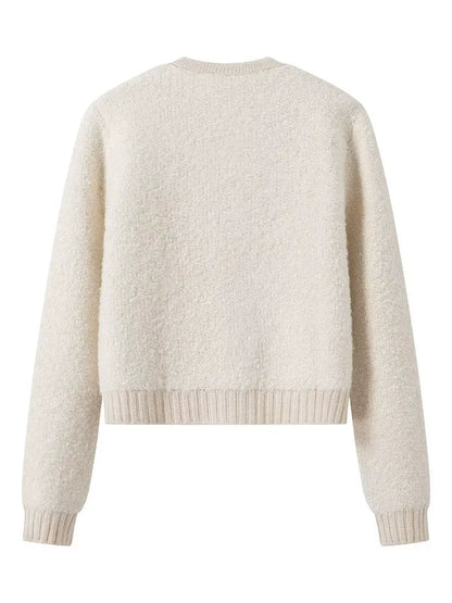 AGNES | Eleganter Bouclé-Strickcardigan