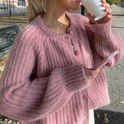 BERTHA | Schicke Strickpullover-Jacke