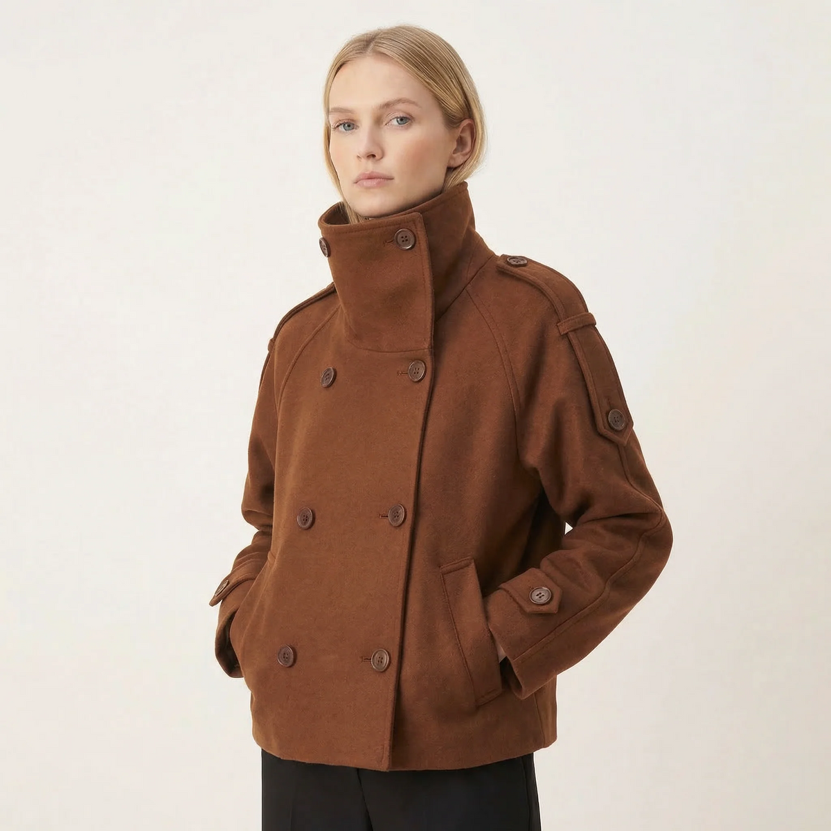 GENESIS | Jacke mit Stehkragen und Knopfleiste