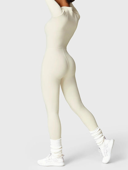 LUNA | Figurbetonter Zip-Jumpsuit