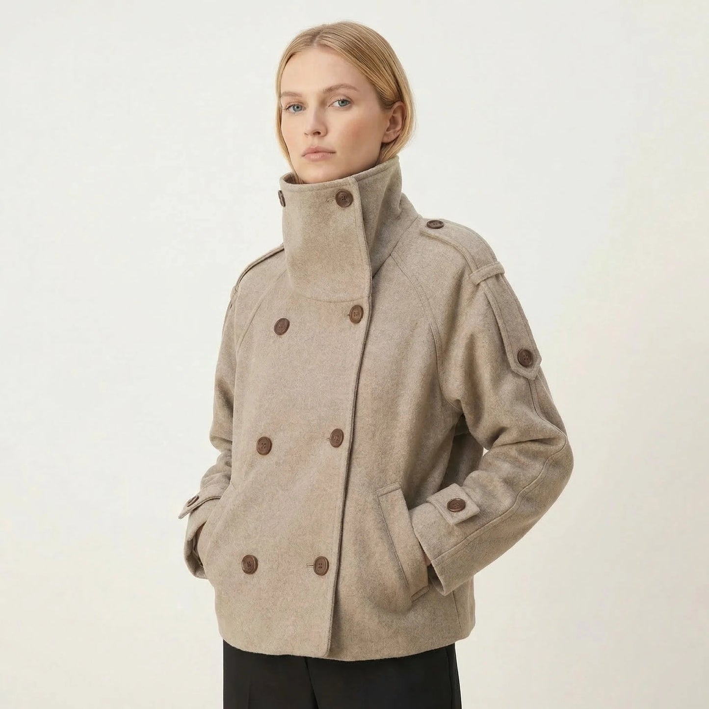 GENESIS | Jacke mit Stehkragen und Knopfleiste
